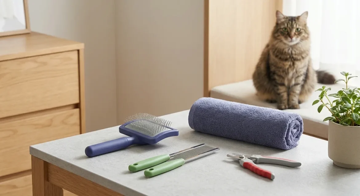 essential cat grooming tools — Essential Cat Grooming Tools for a Happy Feline