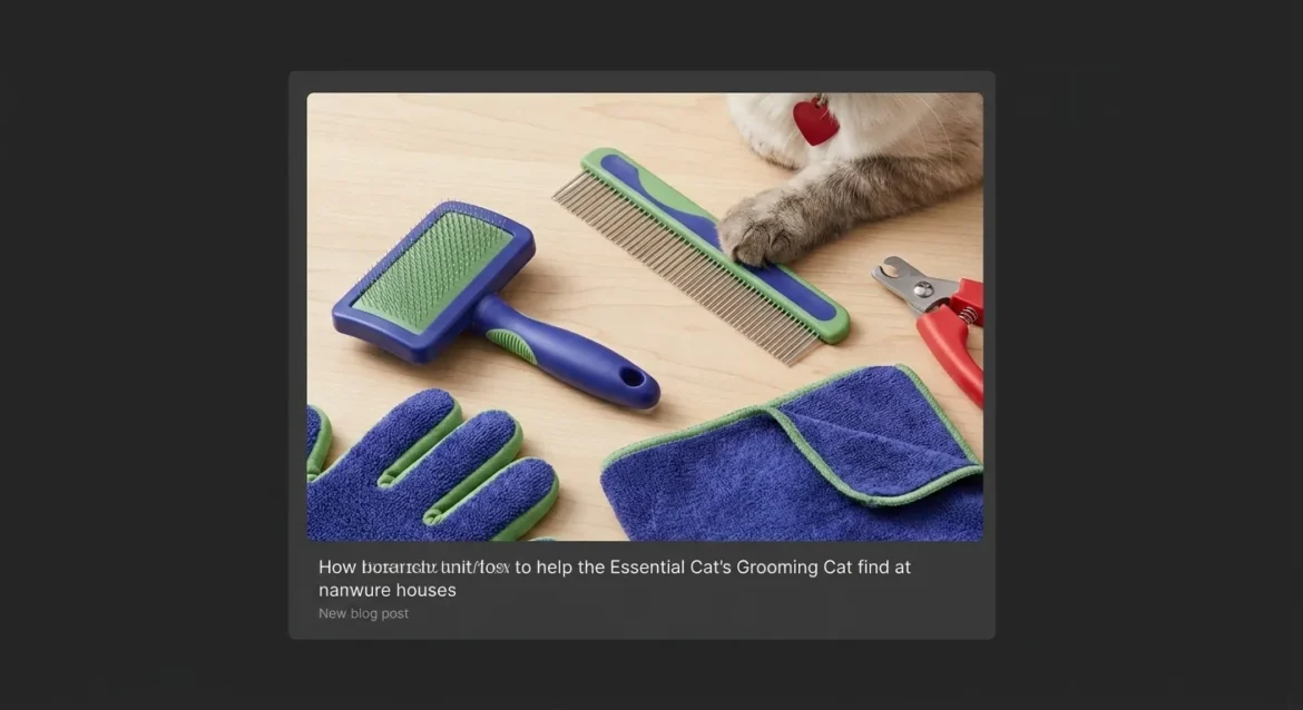 essential cat grooming tools — Essential Cat Grooming Tools: Your Beginner's Guide for a Happy Feline
